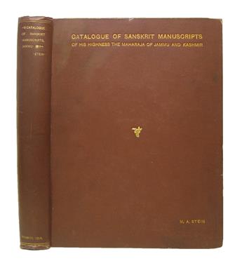 STEIN, MARC AUREL, Sir.  Catalogue of the Sanskrit Manuscripts in the . . . Library of . . . the Maharaja of Jammu and Kashmir. 1894